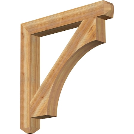 Ekena Millwork Westlake Craftsman Rough Sawn Bracket, Western Red Cedar, 6"W x 48"D x 48"H BKT06X48X48WTL04RWR